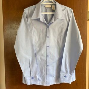 Liz Claiborne shirt, light blue, size 14